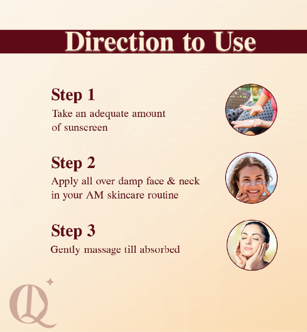 QuickLook | Sunscreen SPF 50 Direction To Use